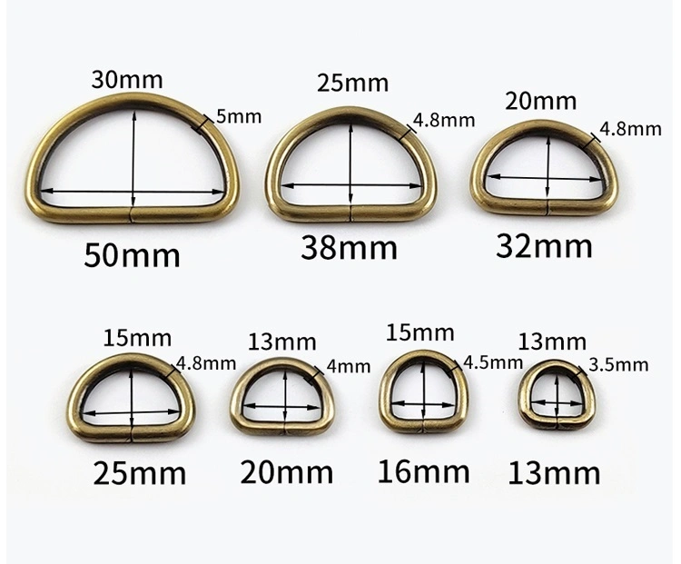 Bag Metal D Buckle Wire Buckle Clothing Case Hardware Accessories Customization