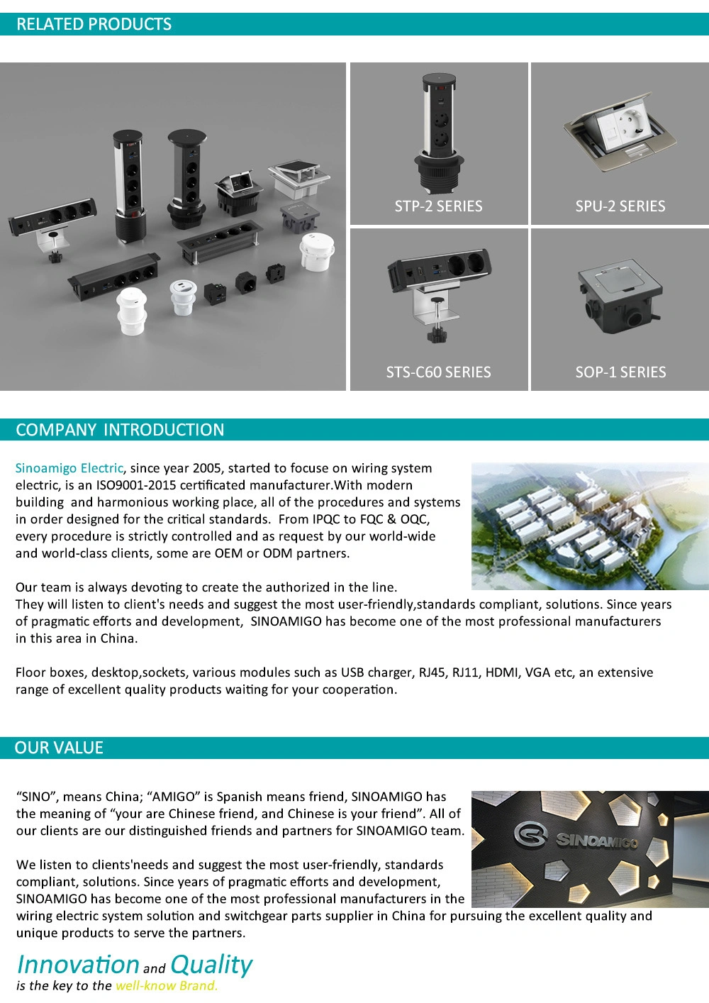 IP66 Outdoor Waterproof Floor Box with Switches and Sockets